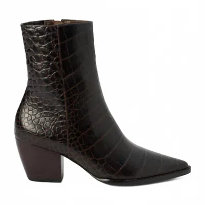 Matisse Women's Caty Boot In Espresso Croc In Black