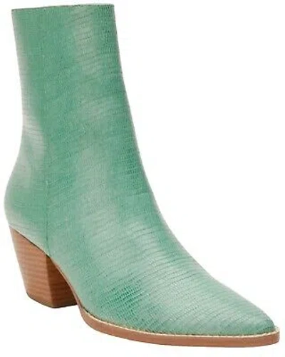 Pre-owned Matisse Women's Caty Western Fashion Booties - Pointed Toe Jade 5 1/2 M In Green