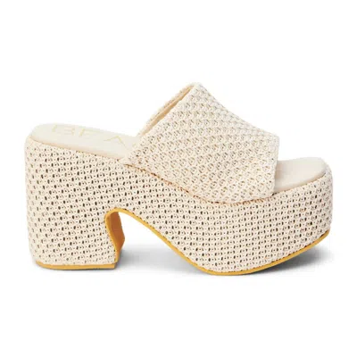 Matisse Women's Como Platform Heel In Ivory Raffa In Beige