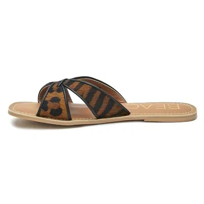Matisse Women's Cover Up Sandal In Cow Hair Brown Multi