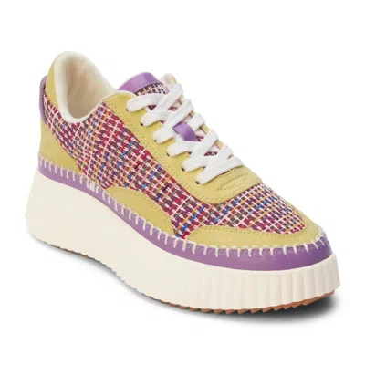 Matisse Women's Go To Platform Lace Up Sneaker In Yellow Multi