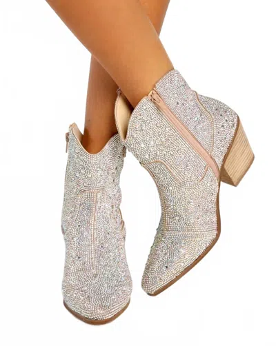 Matisse Women's Harlow Bootie In Clear Rhinestone In Silver