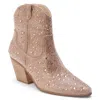 Matisse Women's Harlow Rhinestone Western Ankle Boots In Rose Gold In Multi