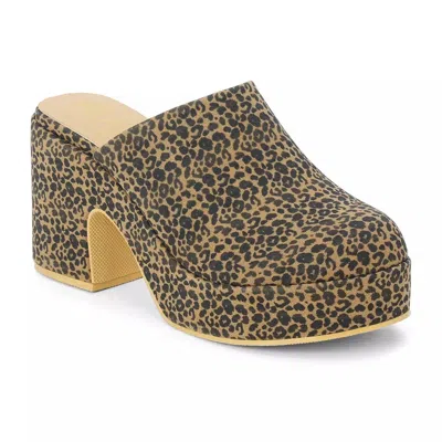 MATISSE WOMEN'S JAYDE CLOG IN TAN LEOPARD