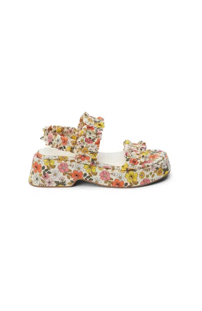 Matisse Women's Jean Platform Sandal In Floral In Multi