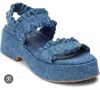 Matisse Women's Jean Platform Sandals In Denim In Blue