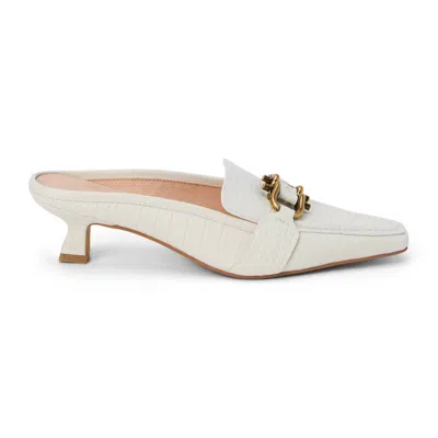 Matisse Women's Lee Kitten Heel Mule In Bone In White
