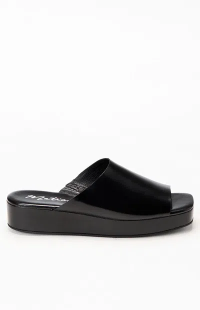 Matisse Women's Lido Leather Slide Sandals In Black
