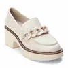 Matisse Louie Platform Loafer In Bone In Beige