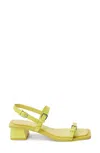 Matisse Women's Maya Slingback Sandal In Lime Lizzard In Yellow