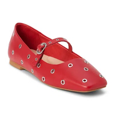 Matisse Women's Mick Ballet Flat Shoe In Red In Multi
