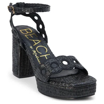 Matisse Women's Moorea Block Heel Ankle Strap Sandals In Black In Multi