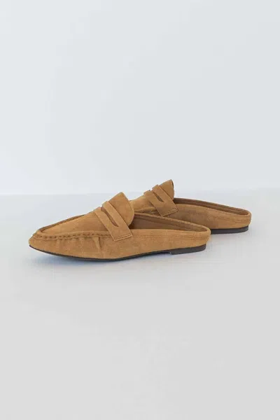Matisse Women's Porta Suede Penny Loafer Slides In Tan In Brown