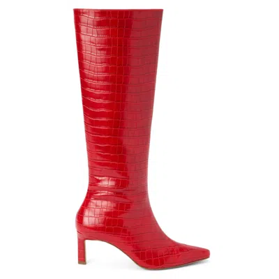 Matisse Women's Robbie Knee-high Boot In Red Croc