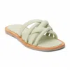 Matisse Strappy Flat Slide Sandal In Sage