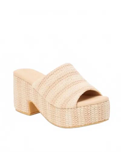 Matisse Women's Terry Stripe Platform Sandal In Natural In Neutral