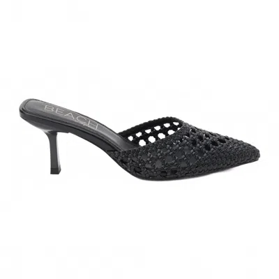 Matisse Tia Woven Heeled Mules In Animal Print
