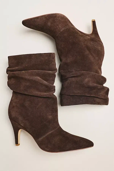 Matisse X Anthropologie Scrunch Kitten Heel Boots In Multi