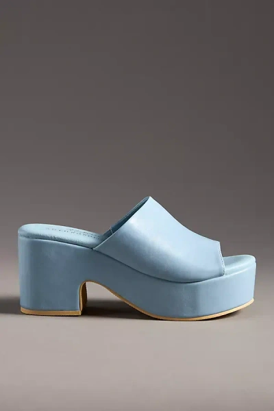 Matisse X Anthropologie Terry Platform Heels In Blue