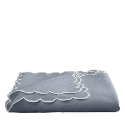Matouk 1350 Savannah Gardens Round Tablecloth, 108 In Blue