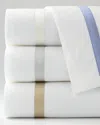 Matouk 600 Thread Count Lowell Flat Sheet In White