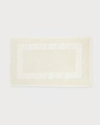 Matouk Adelphi Bath Rug, 21" X 34" In White