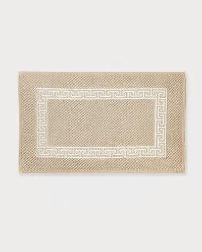 Matouk Adelphi Bath Rug, 21" X 34" In Neutral