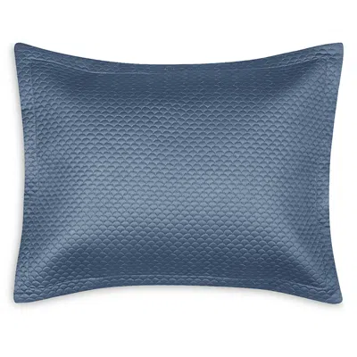 Matouk Alba Quilted Boudoir Sham In Blue