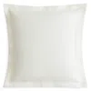 Matouk Alba 600 Thread Count Quilted Euro Sham In Ivory