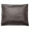 Matouk Alba 600 Thread Count Quilted Sham In Charcoal