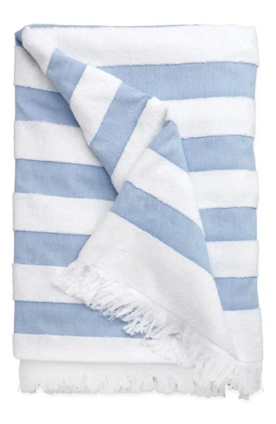 Matouk Amado Beach Towel In Blue