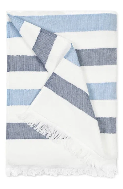 Matouk Amado Beach Towel In Blue