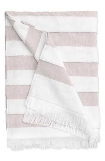 Matouk Amado Beach Towel In Gray