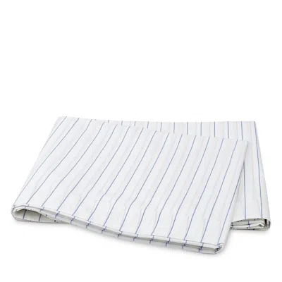 Matouk Amalfi Twin Flat Sheet In Hazy Blue