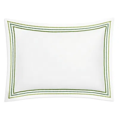 Matouk Amara Triple Pearl Boudoir Sham In Green