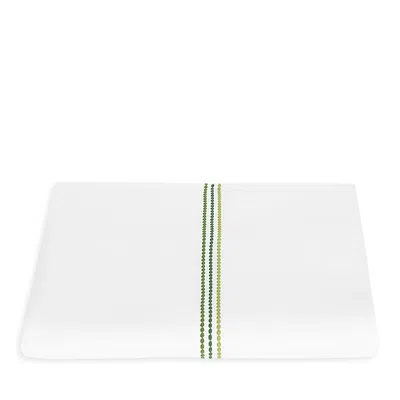 Matouk Amara Triple Pearl Duvet Cover, King In White