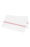 Matouk Amara Triple Pearl Embroidered 300 Thread Count Flat Sheet