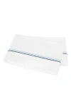 Matouk Amara Triple Pearl Embroidered 300 Thread Count Flat Sheet
