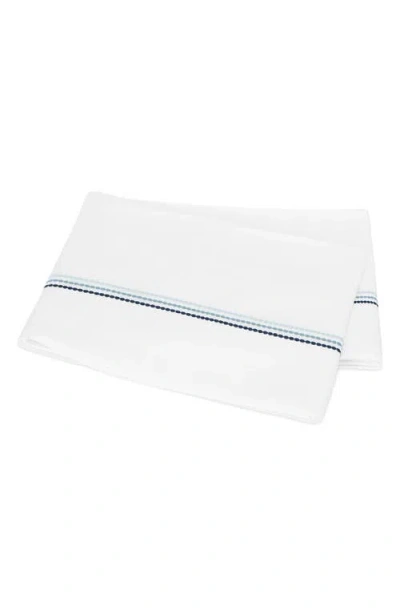 Matouk Amara Triple Pearl Embroidered 300 Thread Count Flat Sheet