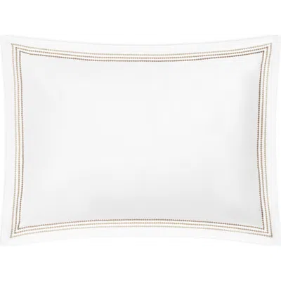 Matouk Amara Triple Pearl Embroidered Pillow Sham