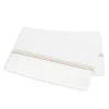 Matouk Amara Triple Pearl Flat Sheet, Full/queen In White