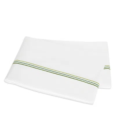 Matouk Amara Triple Pearl Flat Sheet, Twin In Green