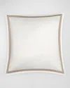 Matouk Ambrose 600 Thread Count Egyptian Cotton Sham In Bone/khaki