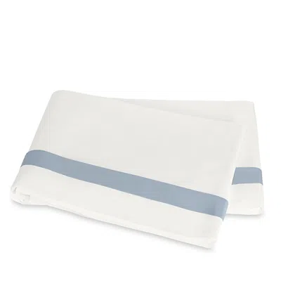 Matouk Ambrose Flat Sheet, Full/queen In Blue