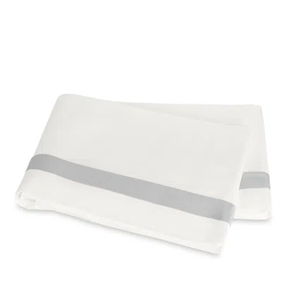 Matouk Ambrose Flat Sheet, Full/queen In Gray