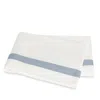 Matouk Ambrose King Flat Sheet In Bone/hazy Blue