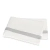 Matouk Ambrose Flat Sheet, King In Bone/silver