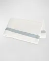 Matouk Ambrose Full/queen Flat Sheet In Blue