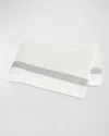 Matouk Ambrose Full/queen Flat Sheet In White