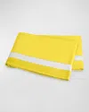 Matouk Ambrose Full/queen Flat Sheet In Yellow